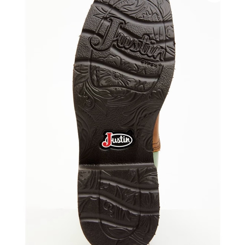 JUSTIN WOMEN'S RAYA WESTERN BOOTS - BROAD SQUARE TOE  Size 7B NWT - Picture 6 of 9